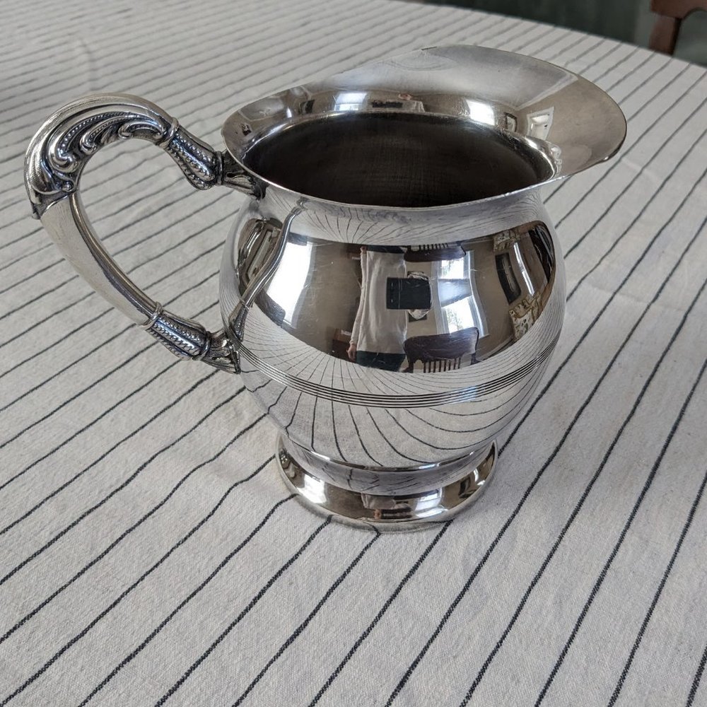 Antique Silver Plate Small Milk Creamer Jug